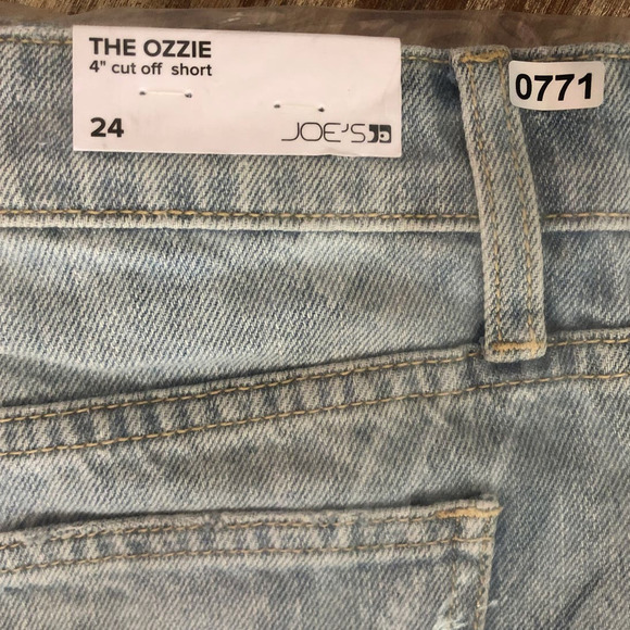 Joe's Jeans The Ozzie Shorts Cut Off Short Distressed Denim Caraway NWT Sz 24 - Picture 6 of 9
